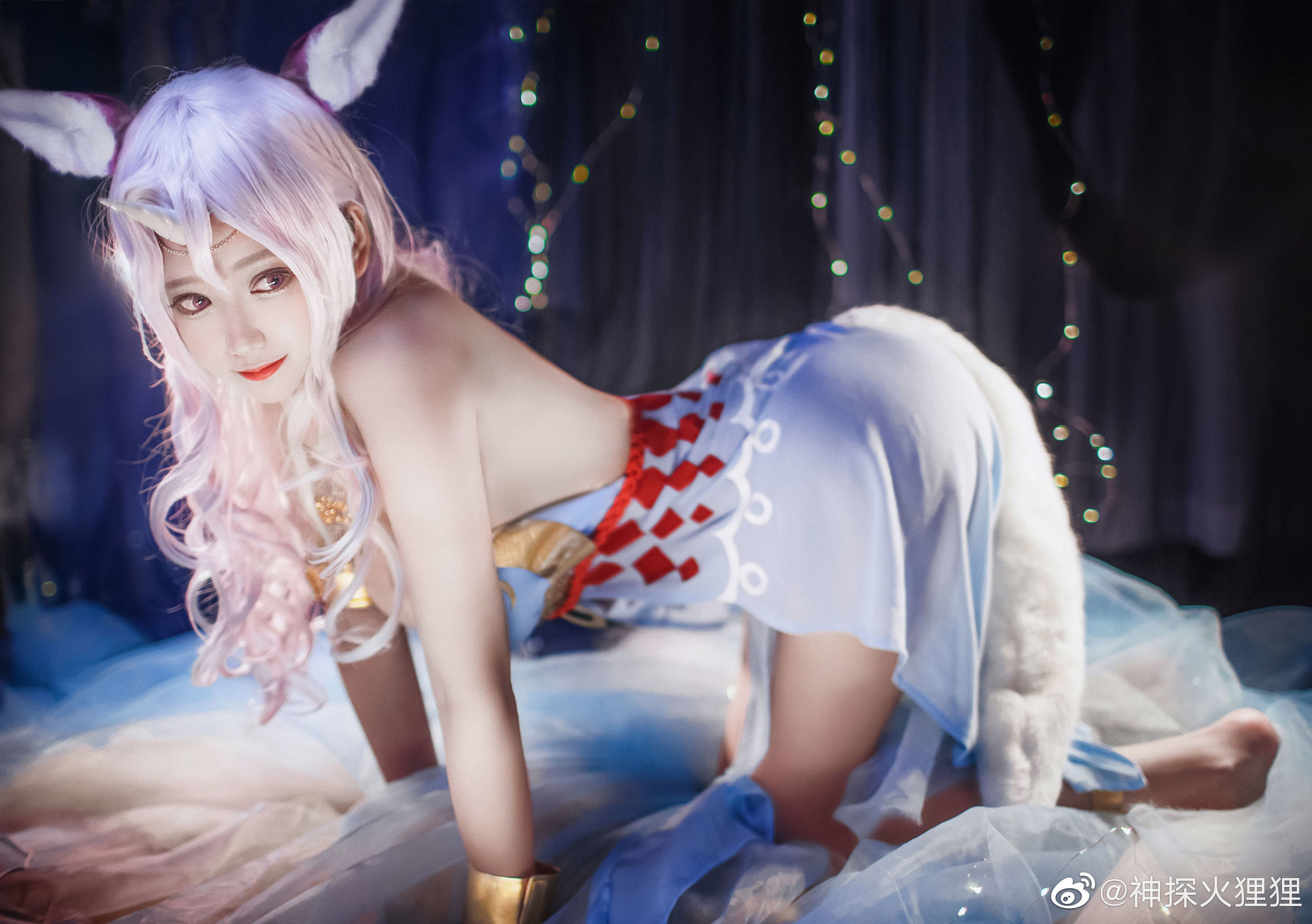 [Cosplay写真]动漫博主神探火狸狸诺拉沐恩睡衣(双生视界)插图5